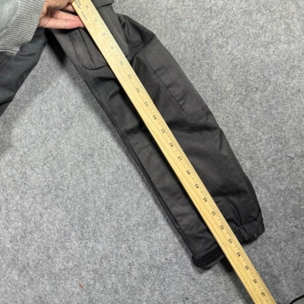 The North Face HyVent Parka Womens Small Grey‎ Pinstripe Faux Fur Hood Insulated - Picture 14 of 15